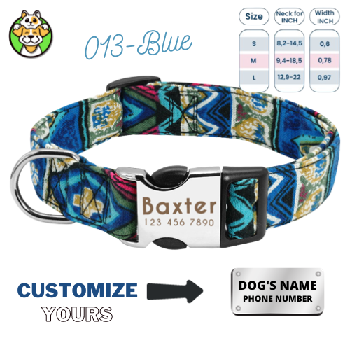 Personalized Dog Collar  With Engraved Name