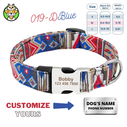 Personalized Dog Collar  With Engraved Name