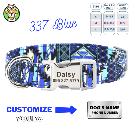 Personalized Dog Collar  With Engraved Name