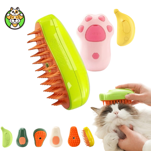 Grooming Brush with Steam & Massage