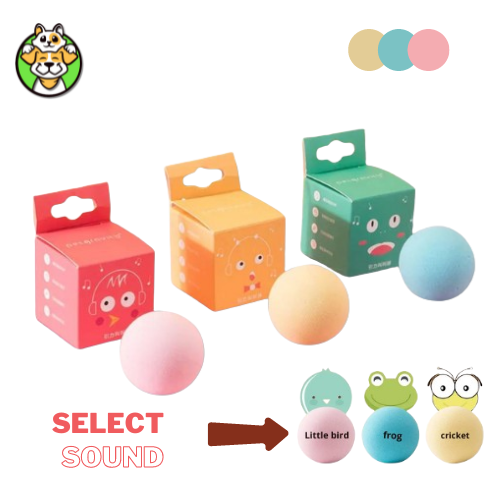 Interactive Sound and Catnip Ball for Cats