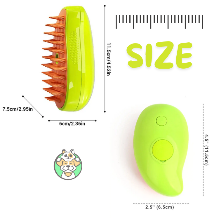 Grooming Brush with Steam & Massage